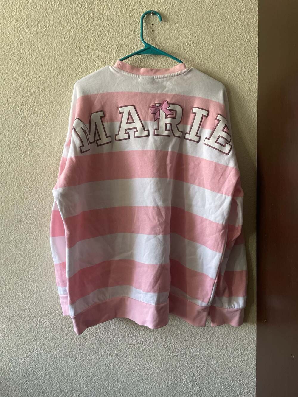 Disney Our Universe The Aristocats Marie Pink and White Striped Sweatshirt - Picture 5 of 7